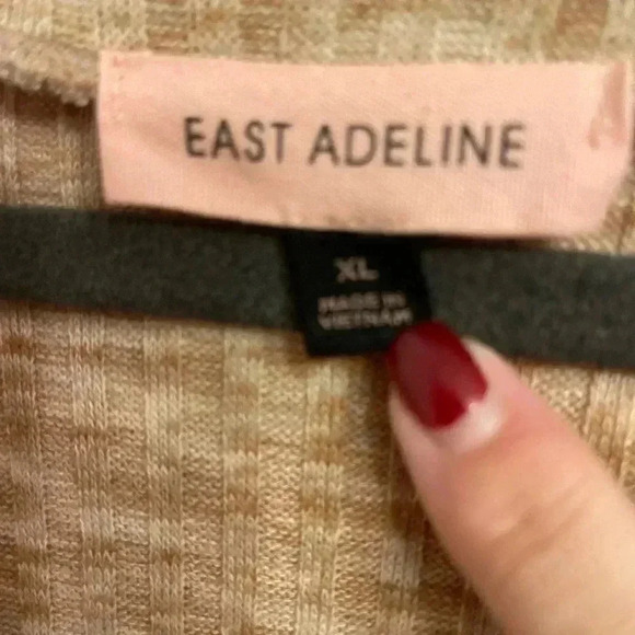 East Adeline ribbed 90s style top EUC XL - Picture 2 of 3